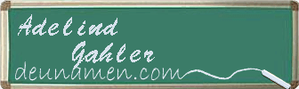 Adelind Gahler Visitenkarte